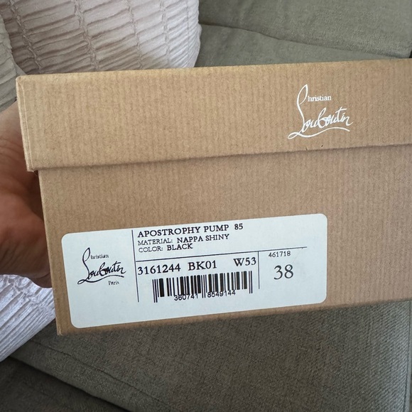 Christian Louboutin Apostrophe Pump 85 Black Heels✨ - Picture 10 of 10